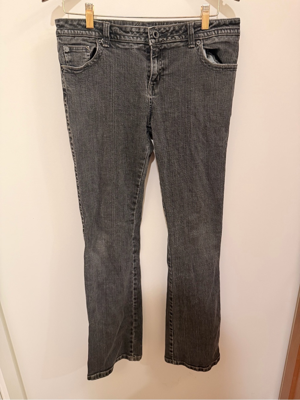 Hurley Women's Charcoal Boot Cut Jeans Size 11